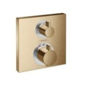 Ecostat Square - Thermostat for concealed installation for 2 functions - brushed bronze AX 15714140 HANSGROHE - 1