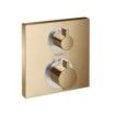 Ecostat Square - Thermostat for concealed installation for 2 functions - brushed bronze AX 15714140 HANSGROHE - 1