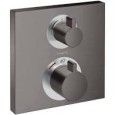 Ecostat Square - Miscelatore termostatico ad incasso per 2 utenze - cromo nero satinato AX 15714340 HANSGROHE - 1