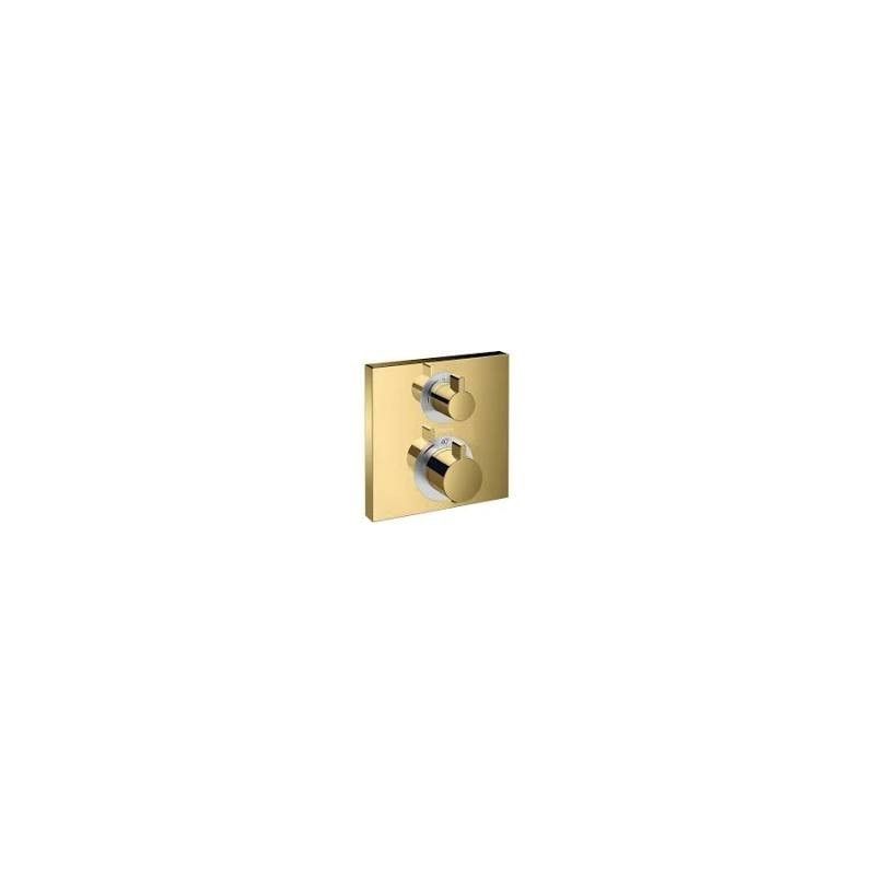 Ecostat Square - Miscelatore termostatico ad incasso per 2 utenze - oro lucido AX 15714990 HANSGROHE - 1
