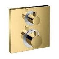 Ecostat Square - Miscelatore termostatico ad incasso per 2 utenze - oro lucido AX 15714990 HANSGROHE - 1