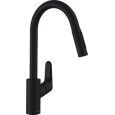 Focus - Einhebel-Kuechenmixer 240 mit Ausziehbrause - Mattschwarz HG 31815670 HANSGROHE - 1