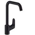 Focus - Single lever kitchen mixer 260 - matt black HG 31820670 HANSGROHE - 1