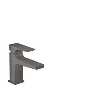 Metropol - Single lever basin mixer 100 with lever handle with push-open waste - Brushed Black Chrome HANSGROHE 32500340 HANSGR