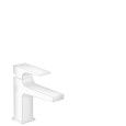 Metropol - Mitigeur de lavabo 100 poignee manette avec bonde Push-Open- Blanc matt HANSGROHE  32500700 HANSGROHE - 1