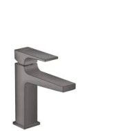 Metropol - Miscelatore monocomando lavabo 110 con maniglia a leva e push-open - cromo nero satinato HANSGROHE  32507340 HANSGROH