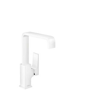 Metropol - Mitigeur de lavabo 230 poignee manette avec bonde Push-Open- Blanc matt HANSGROHE  32511700 HANSGROHE - 1