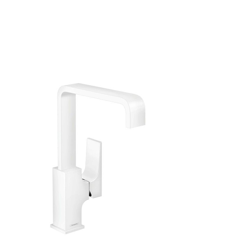 Metropol - Mitigeur de lavabo 230 poignee manette avec bonde Push-Open- Blanc matt HANSGROHE  32511700 HANSGROHE - 1