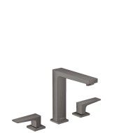 Metropol - 3-Loch Waschtischarmatur  160 mit Hebelgriff und Push-Open Ablaufgarnitur- Brushed Black Chrome HANSGROHE  32515340 H