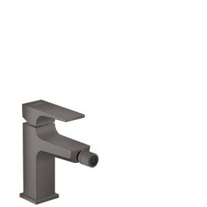 Metropol - Mitigeur bidet poignee manette avec bonde Push-Open- noir chrome brosse HANSGROHE  32520340 HANSGROHE - 1