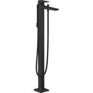 Metropol - Single lever manual bath mixer floor-standing with lever handle - matt black HANSGROHE  32532670 HANSGROHE - 1