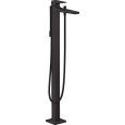Metropol - Single lever manual bath mixer floor-standing with lever handle - matt black HANSGROHE  32532670 HANSGROHE - 1
