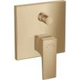 Metropol - Single lever manual bath mixer for concealed installation with lever handle - brushed bronze HANSGROHE  32545140 HANS