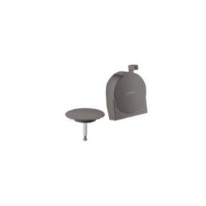 Exafill S - Ensemble complet de distribution de bain externe  set de vidage et trop-plein - noir chrome brosse HG 58117340 HANSG