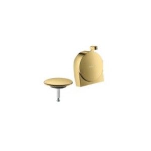 Exafill S - Ensemble complet de distribution de bain externe  set de vidage et trop-plein - aspect dore poli HG 58117990 HANSGRO
