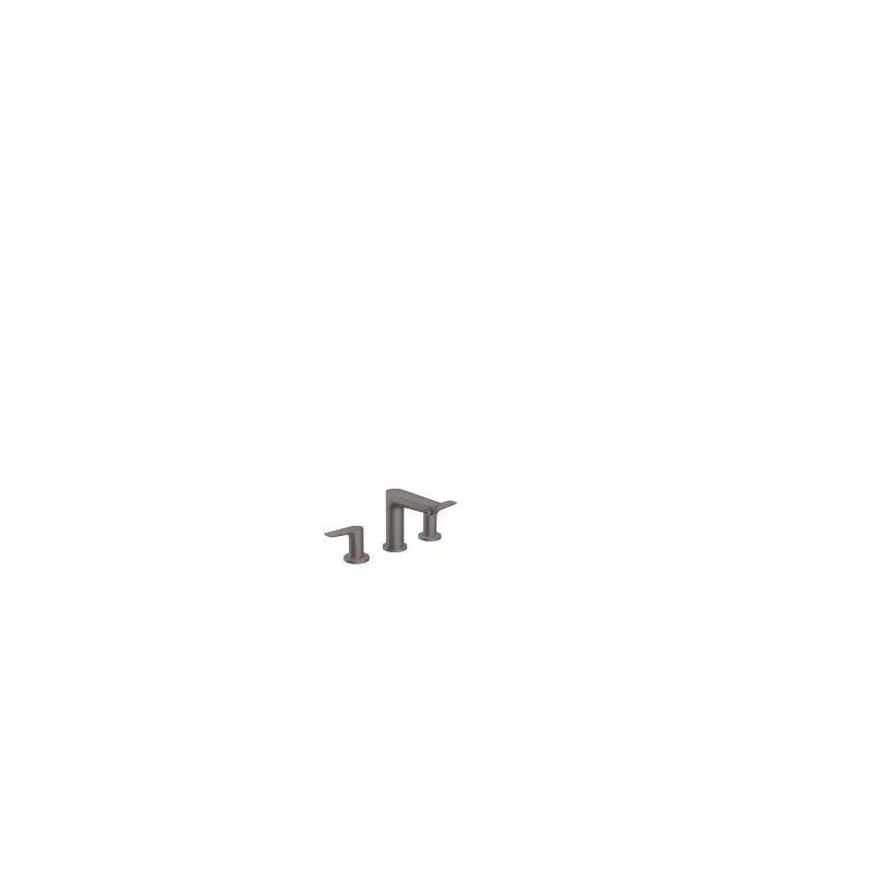 Talis E - 3-hole basin mixer  with Pop-up waste set - Brushed Black Chrome HG 71733340 HANSGROHE - 1