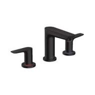 Talis E - 3-hole basin mixer  with Pop-up waste set - matt black HG 71733670 HANSGROHE - 1