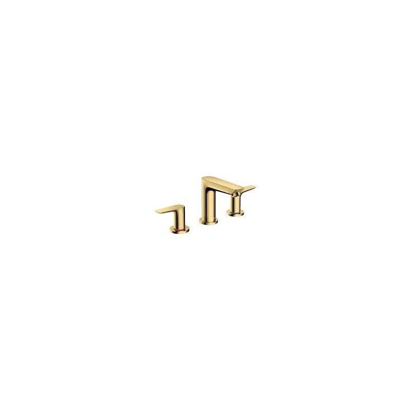 Talis E - 3-Loch Waschtischarmatur  mit Zugstangen-Ablaufgarnitur - Polished Gold Optic HG 71733990 HANSGROHE - 1