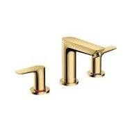 Talis E - 3-Loch Waschtischarmatur  mit Zugstangen-Ablaufgarnitur - Polished Gold Optic HG 71733990 HANSGROHE - 1