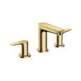 Talis E - 3-Loch Waschtischarmatur  mit Zugstangen-Ablaufgarnitur - Polished Gold Optic HG 71733990 HANSGROHE - 1