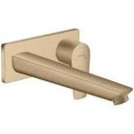 Talis E - Mitigeur de lavabo pour solution encastree sur le mur avec Bec deverseur 22.5 cm - bronze brosse HG 71734140 HANSGROHE