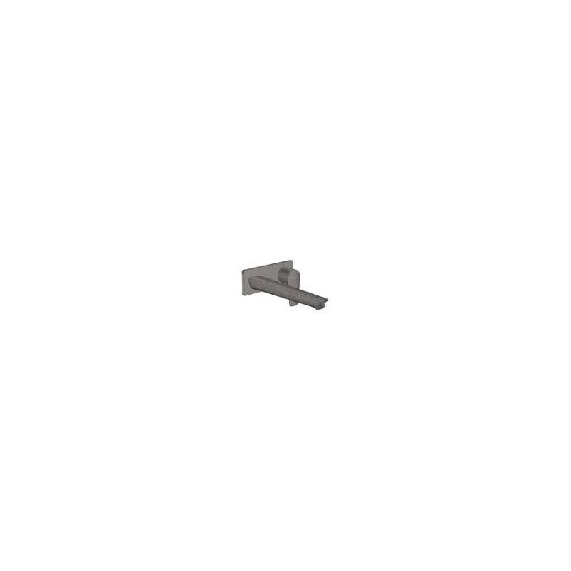Talis E - Mitigeur de lavabo pour solution encastree sur le mur avec Bec deverseur 22.5 cm - noir chrome brosse HG 71734340 HANS