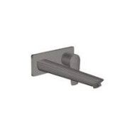 Talis E - Mitigeur de lavabo pour solution encastree sur le mur avec Bec deverseur 22.5 cm - noir chrome brosse HG 71734340 HANS