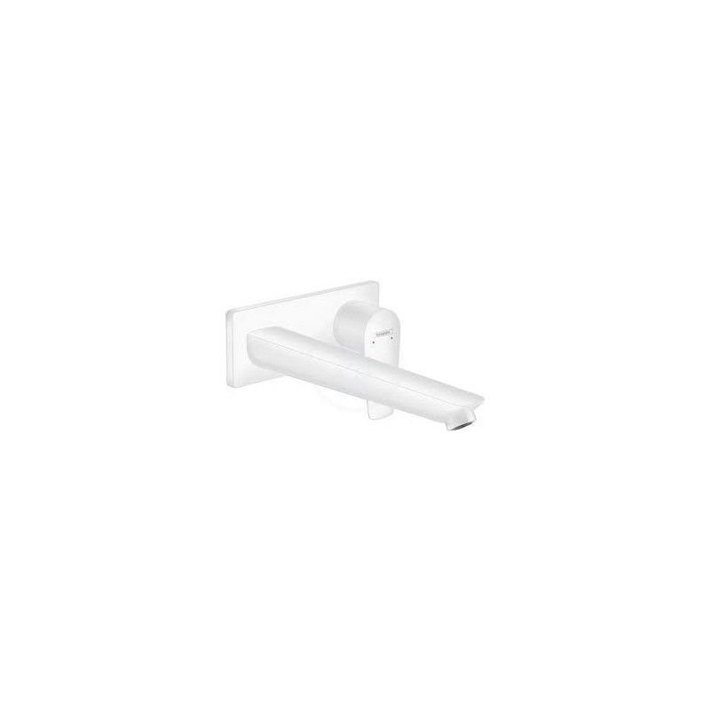 Talis E - Single lever basin mixer for concealed installation on the wall with Bath spout 22.5 cm - matt white HG 71734700 HANSG