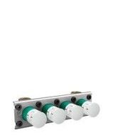 Grundkoerper fuer Thermostatmodul fuer 3 Verbraucher Auf-/ Unterputzmontage HG 45443180 HANSGROHE - 1