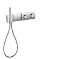 Thermostatic module Select 470/100 for 2 functions for concealed installation - diamond cut  HG 46701000 HANSGROHE - 1