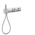 Thermostatic module Select 470/100 for 2 functions for concealed installation - diamond cut  HG 46701000 HANSGROHE - 1