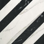 ROMA RIGHE STATUARIO GRAFITE MATT RECTIFIED 60X60 FAP CERAMICHE fLZJ FAP CERAMICHE - 1