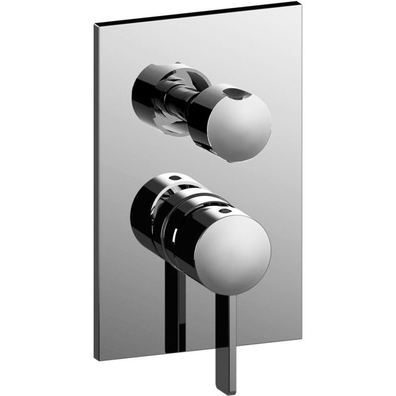 Rock Miscelatore incasso doccia (2 uscite) con cartuccia deviatore (2 uscite + 1 posizione combinata) Paffoni RO 018CR RUBINETTE