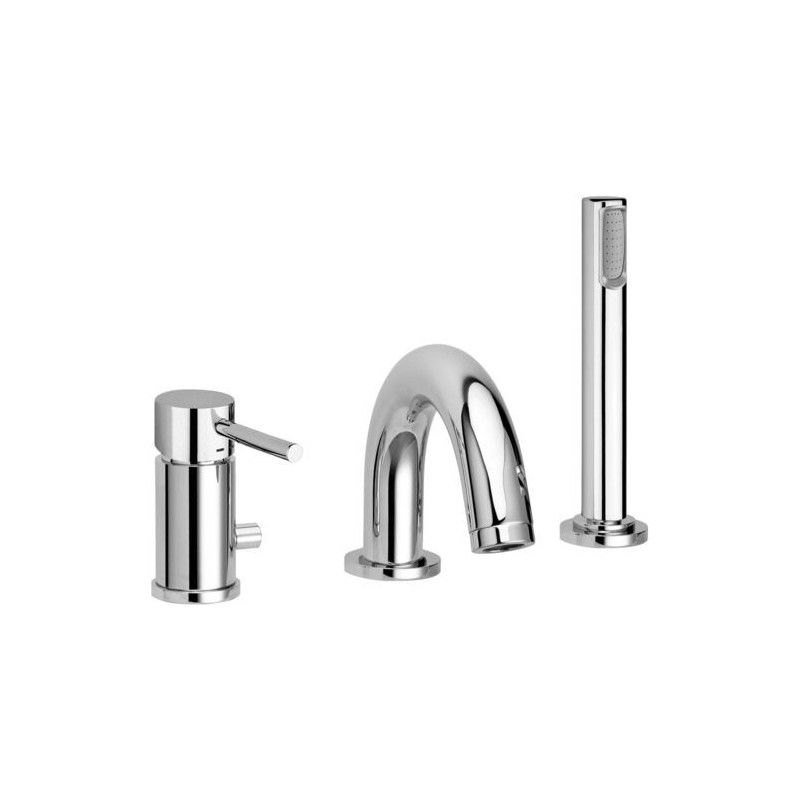 Birillo Deck mounted Mixer with diverter Cromo -  Paffoni BI 040LCR RUBINETTERIA PAFFONI - 1