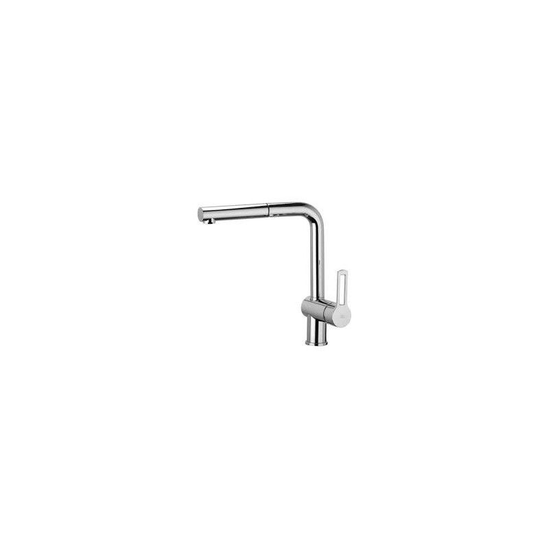 Ringo - West One hole Sink Mxer with swivelling spout Cromo -  Paffoni RIN 185CR RUBINETTERIA PAFFONI - 1