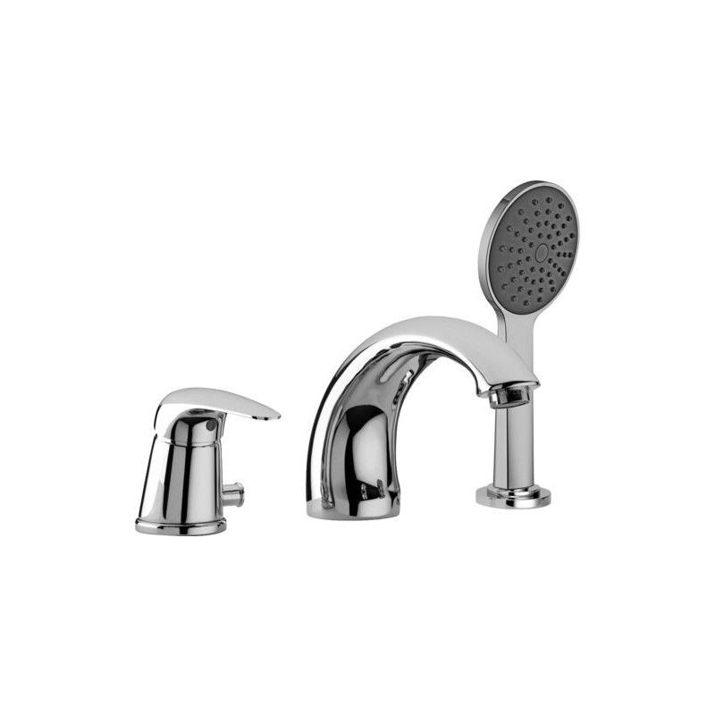 Duemila Deck mounted Mixer with diverter  Cromo -  Paffoni DU 040CR RUBINETTERIA PAFFONI - 1