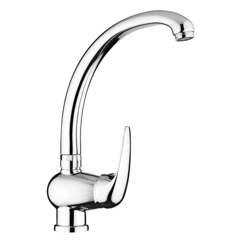 Duemila Mélangeur d'évier monotrou avec canon pivotant Cromo -  Paffoni DU 181CR RUBINETTERIA PAFFONI - 1