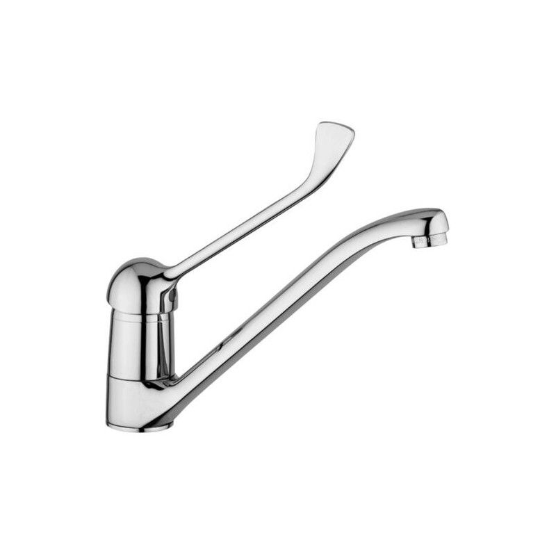 Nettuno Due Einloch-Spülenmischer mit schwenkbarem Auslauf  Cromo -  Paffoni ND 303CRF RUBINETTERIA PAFFONI - 1