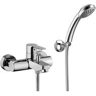 Red Bath Shower Mixer with diverter  -  Paffoni RED 023CR RUBINETTERIA PAFFONI - 1