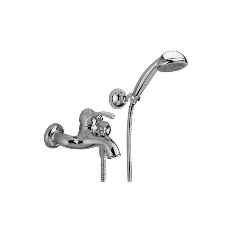 Flavia-Giorgia Bath Shower Mixer with diverter Cromo -  Paffoni FA 024CR RUBINETTERIA PAFFONI - 1