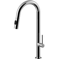 Chef miscelatore lavello monoforo alto con canna orientabile Cromo -  Paffoni CH 185CR RUBINETTERIA PAFFONI - 1