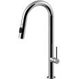 Chef miscelatore lavello monoforo alto con canna orientabile Cromo -  Paffoni CH 185CR RUBINETTERIA PAFFONI - 1