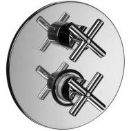 Quattro Eingebauter thermostatischer Duschmischer  2 Verbraucher  Cromo -  Paffoni QTV 018CR RUBINETTERIA PAFFONI - 1
