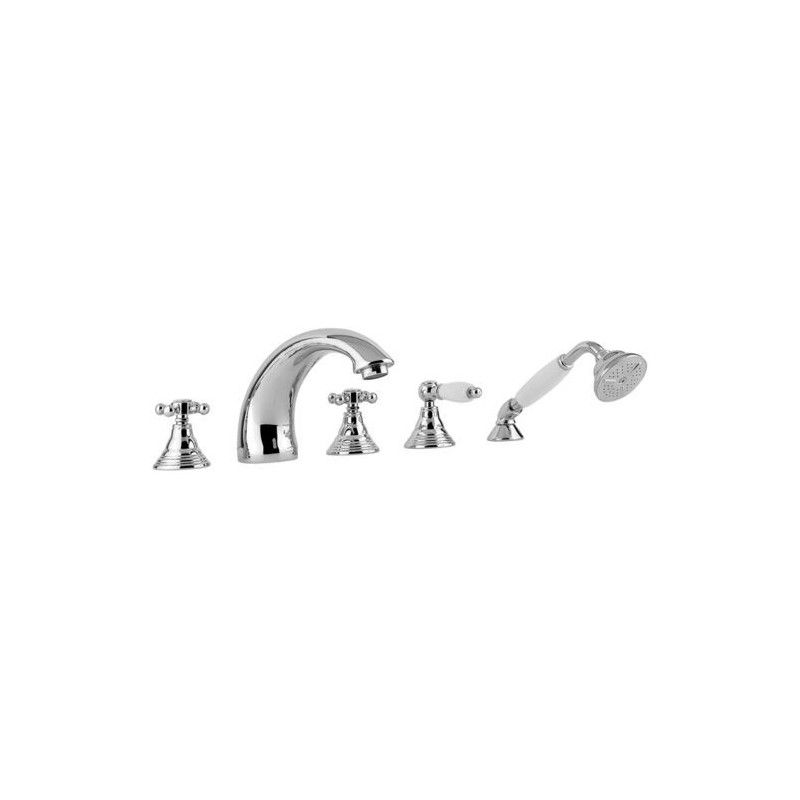 Belinda - Melissa Deck mounted bath Mixer avec déviateur Cromo -  Paffoni FBLV 040CR RUBINETTERIA PAFFONI - 1