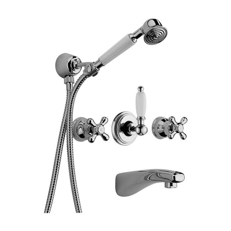 Iris - Viola Concealed bath shower Mixer  Cromo -  Paffoni IRV 001CR RUBINETTERIA PAFFONI - 1