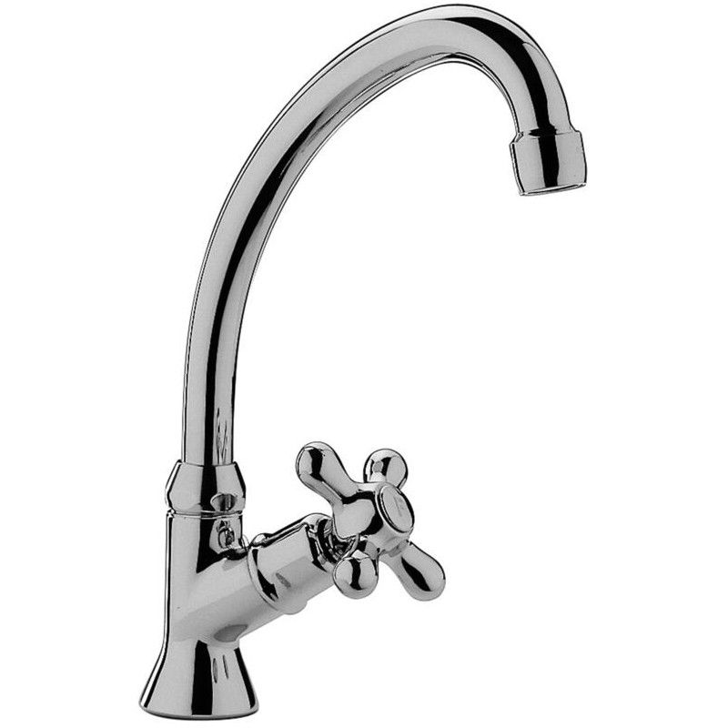 Iris - Viola Basin Tap with swivelling spout Cromo -  Paffoni IRV 091CR RUBINETTERIA PAFFONI - 1