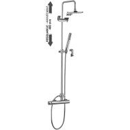 Verstellbare Duschsäulen EASY PLUS Cromo -  Paffoni ZCOL 603 RUBINETTERIA PAFFONI - 1