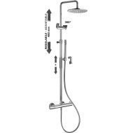 Colonnes de douche réglables BIRILLO Cromo -  Paffoni ZCOL 646LIQ RUBINETTERIA PAFFONI - 1