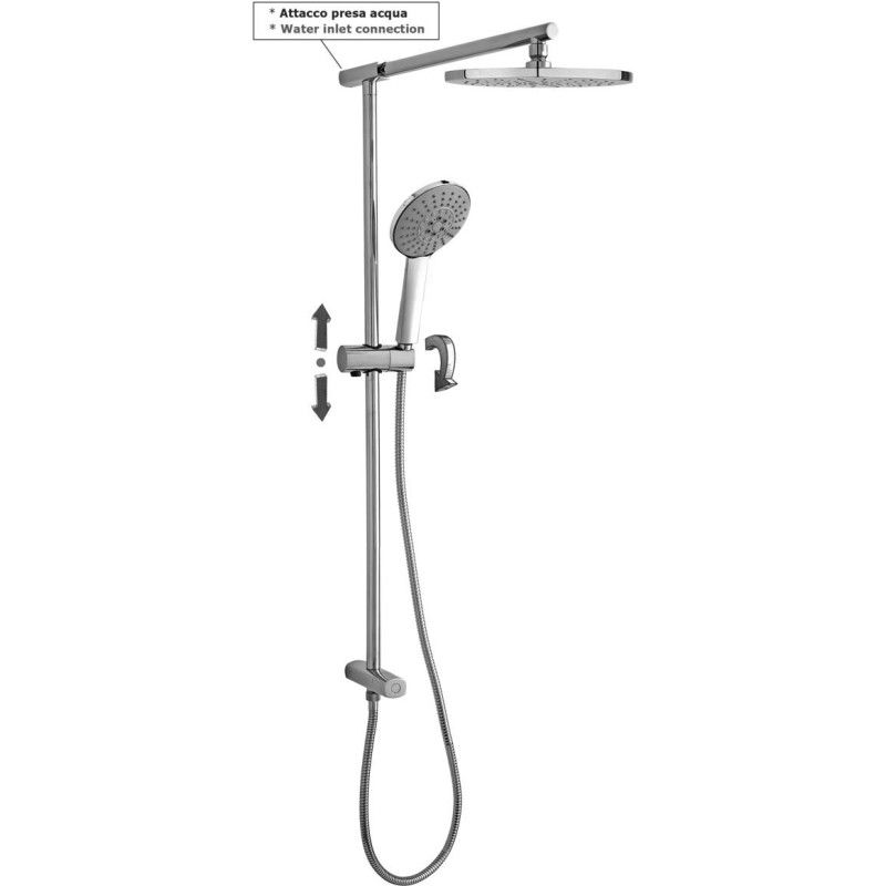 Colonne doccia  UP con presa acqua Cromo -  Paffoni ZCOL 687 RUBINETTERIA PAFFONI - 1