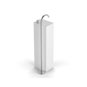 JK21 Mono Getto lavabo a pavimento - Completo - getto L195 x H1000 mm - Rubinetteria Zazzeri 3300 T099 A00  - 1